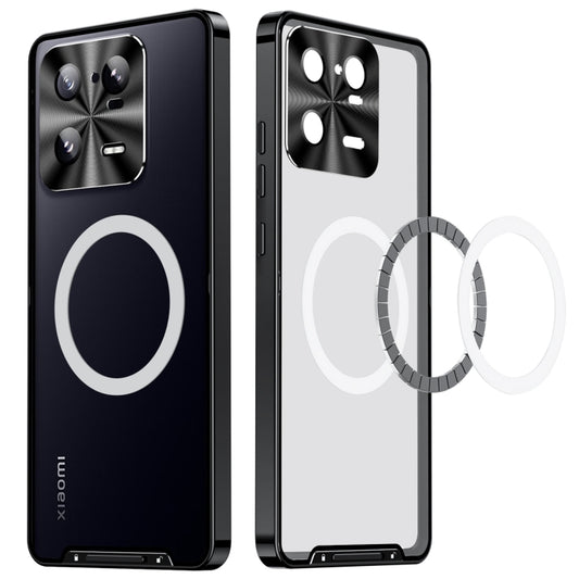 For Xiaomi 13 Pro MagSafe Magnetic Frosted Metal Phone Case(Black) - Xiaomi Cases by buy2fix | Online Shopping UK | buy2fix