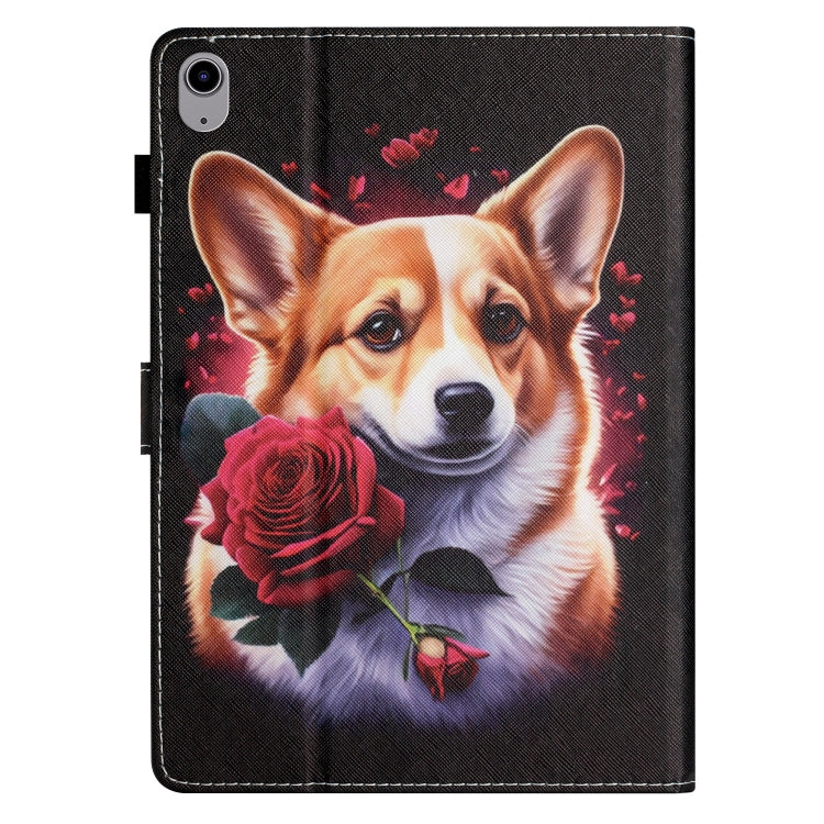 For iPad mini 2024 / mini 6 Coloured Drawing Stitching Smart Leather Tablet Case(Corgi) - iPad mini 6 Cases by buy2fix | Online Shopping UK | buy2fix