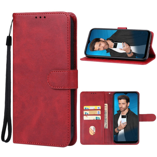 For Itel P40 Leather Phone Case(Red) - More Brand by buy2fix | Online Shopping UK | buy2fix