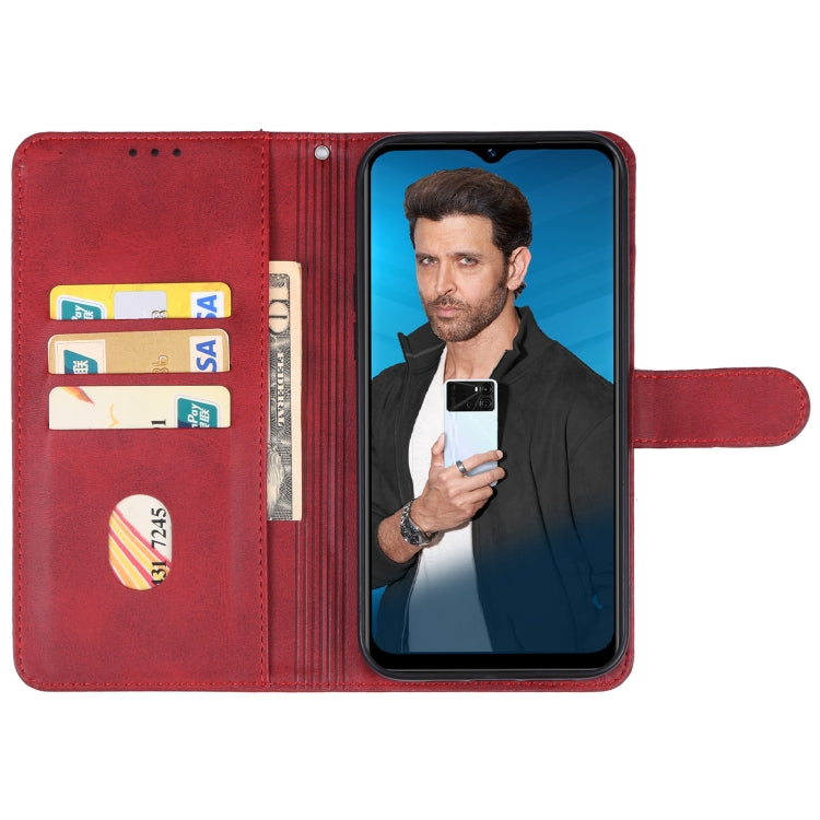 For Itel P40 Leather Phone Case(Red) - More Brand by buy2fix | Online Shopping UK | buy2fix
