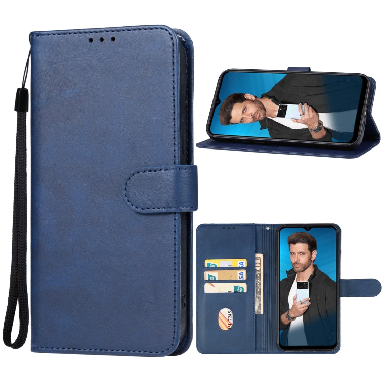 For Itel P40 Leather Phone Case(Blue) - More Brand by buy2fix | Online Shopping UK | buy2fix