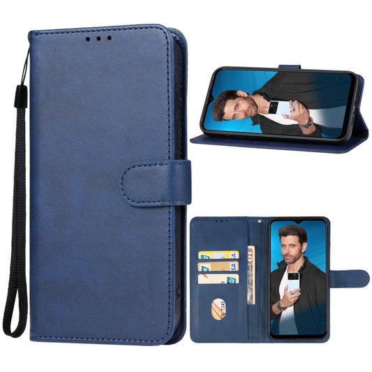 For Itel P40 Leather Phone Case(Blue) - More Brand by buy2fix | Online Shopping UK | buy2fix