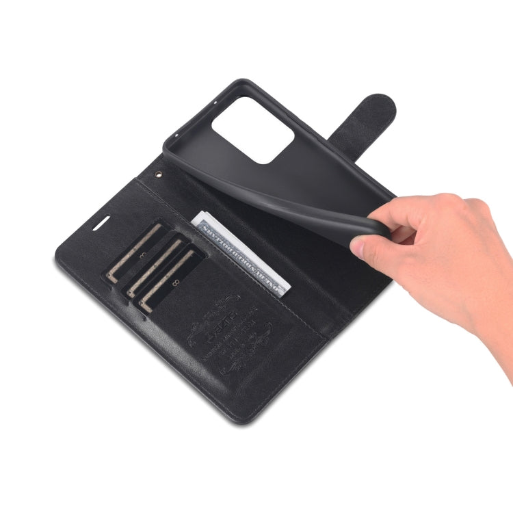 For Xiaomi 13 Lite AZNS Sheepskin Texture Flip Leather Phone Case(Black) by AZNS