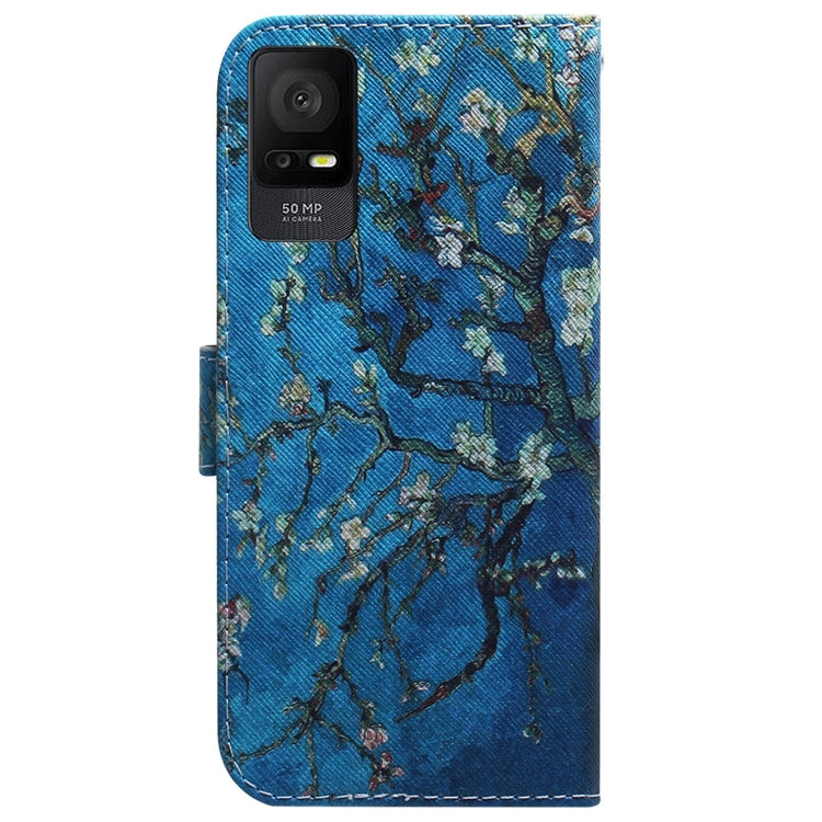 For TCL 408 Coloured Drawing Flip Leather Phone Case(Apricot) - TCL by buy2fix | Online Shopping UK | buy2fix