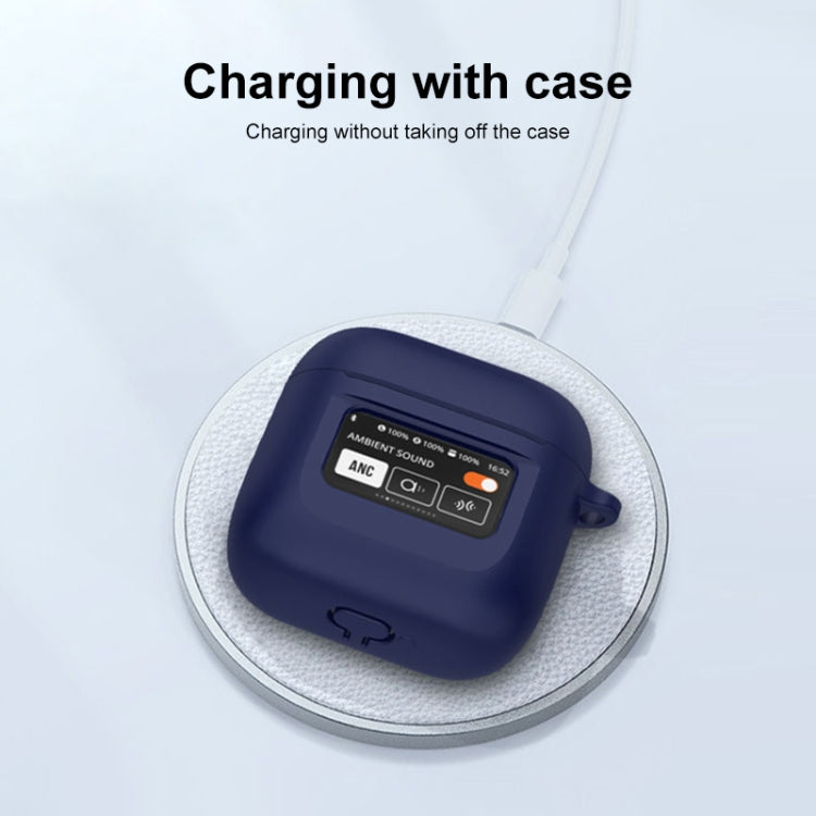 For JBL Tour Pro 2 Silicone Wireless Earphone Protective Case(Deep Green) by buy2fix