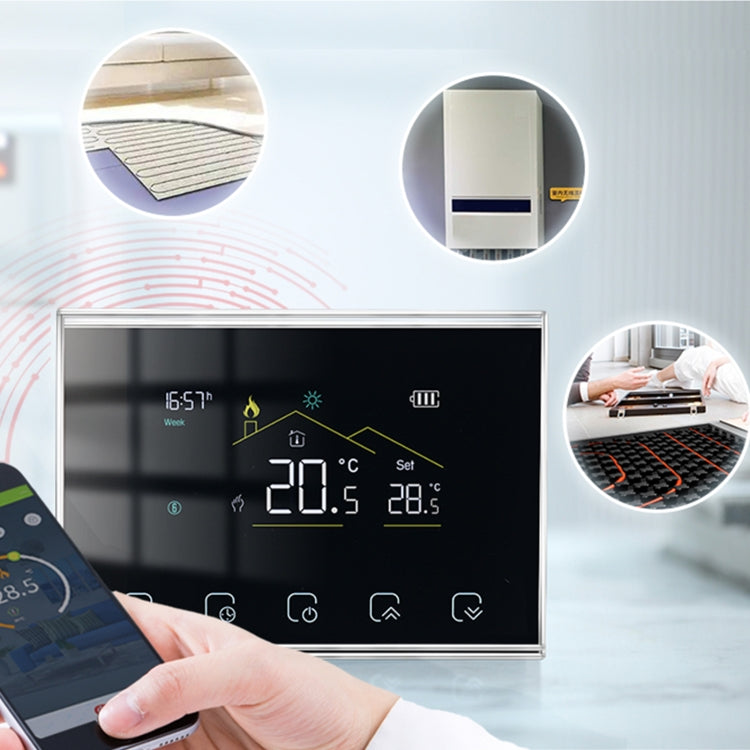 BHT-8000RF-VA- GAB Wireless Smart LED Screen Thermostat Without WiFi, Specification:Water / Electric Heating - Thermostat & Thermometer by buy2fix | Online Shopping UK | buy2fix