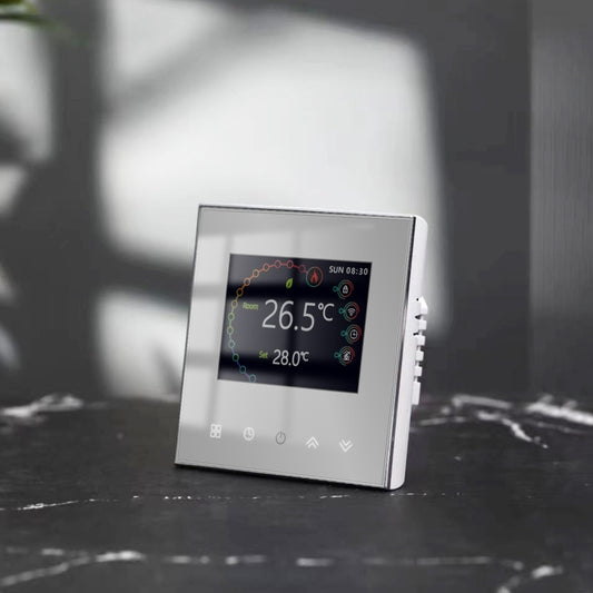 BHT-2002GBLM 220V Smart Home Heating Thermostat Electric Heating WiFi Thermostat with External Sensor Wire(Black) - Thermostat & Thermometer by buy2fix | Online Shopping UK | buy2fix