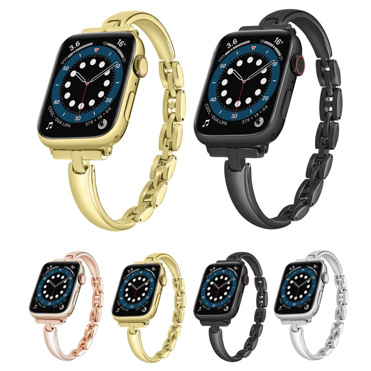 Bracelet Chain Metal Watch Band For Apple Watch Ultra 49mm&Watch Ultra 2 49mm / Series 9&8&7 45mm / SE 3&SE 2&6&SE&5&4 44mm / 3&2&1 42mm(Silver) by buy2fix