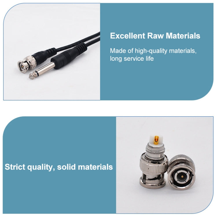 BNC Male To 6.35mm Plug Connection Cable, Length:1m - Cable by buy2fix | Online Shopping UK | buy2fix