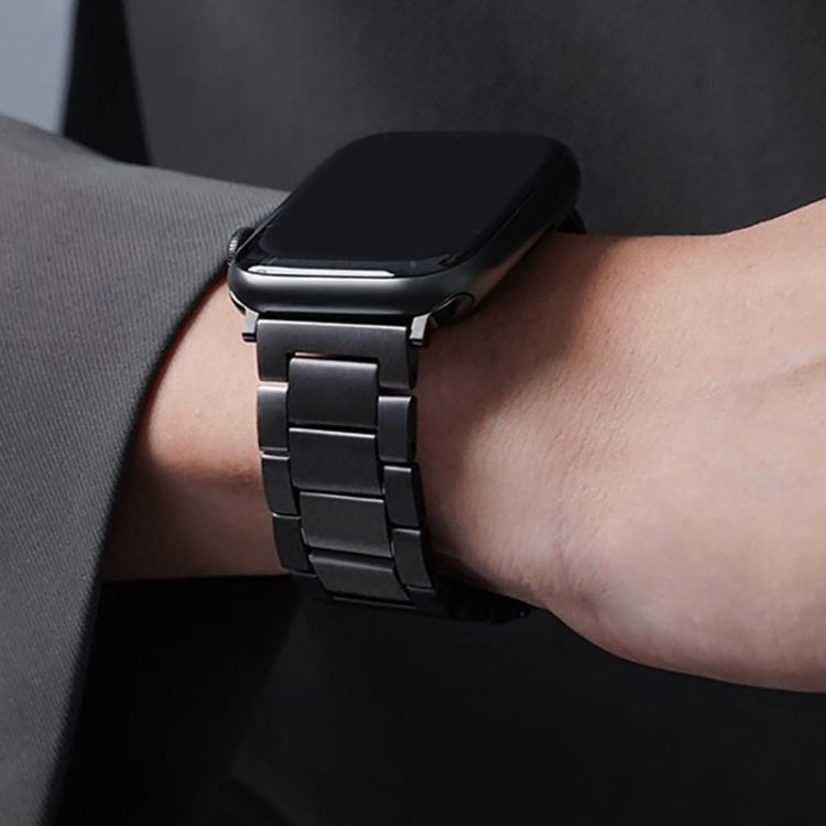 Quick Disassembly Titanium Alloy Watch Band For Apple Watch Series 9&8&7 41mm / SE 3&SE 2&6&SE&5&4 40mm / 3&2&1 38mm (Silver) by buy2fix