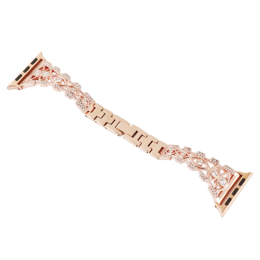 Copper Eye Metal Watch Band For Apple Watch Ultra 49mm&Watch Ultra 2 49mm / Series 9&8&7 45mm / SE 3&SE 2&6&SE&5&4 44mm / 3&2&1 42mm(Gold) by buy2fix