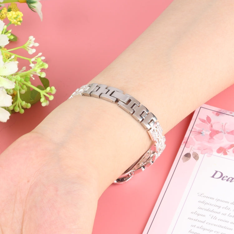 Copper Eye Metal Watch Band For Apple Watch Series 9&8&7 41mm / SE 3&SE 2&6&SE&5&4 40mm / 3&2&1 38mm(Silver) by buy2fix