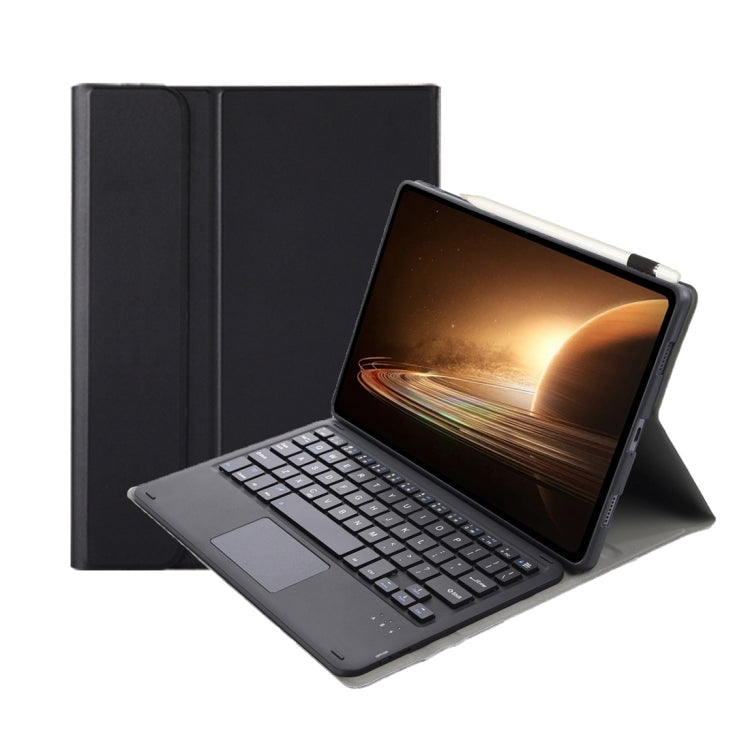 For OPPO Pad 2 11.61 inch 2023 OP13-A Lambskin Texture Ultra-thin Detachable Bluetooth Keyboard Leather Case with Touchpad(Black) - For OPPO by buy2fix | Online Shopping UK | buy2fix