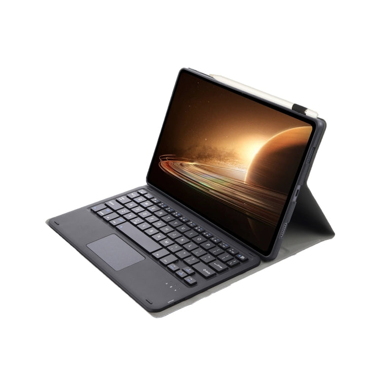 For OPPO Pad 2 11.61 inch 2023 OP13-A Lambskin Texture Ultra-thin Detachable Bluetooth Keyboard Leather Case with Touchpad(Black) - For OPPO by buy2fix | Online Shopping UK | buy2fix