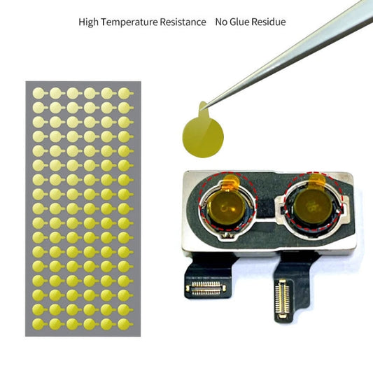 For iPhone / Huawei / OPPO / Xiaomi 100pcs/Set 8mm Camera Face ID Dot Matrix Protection Sticker by buy2fix