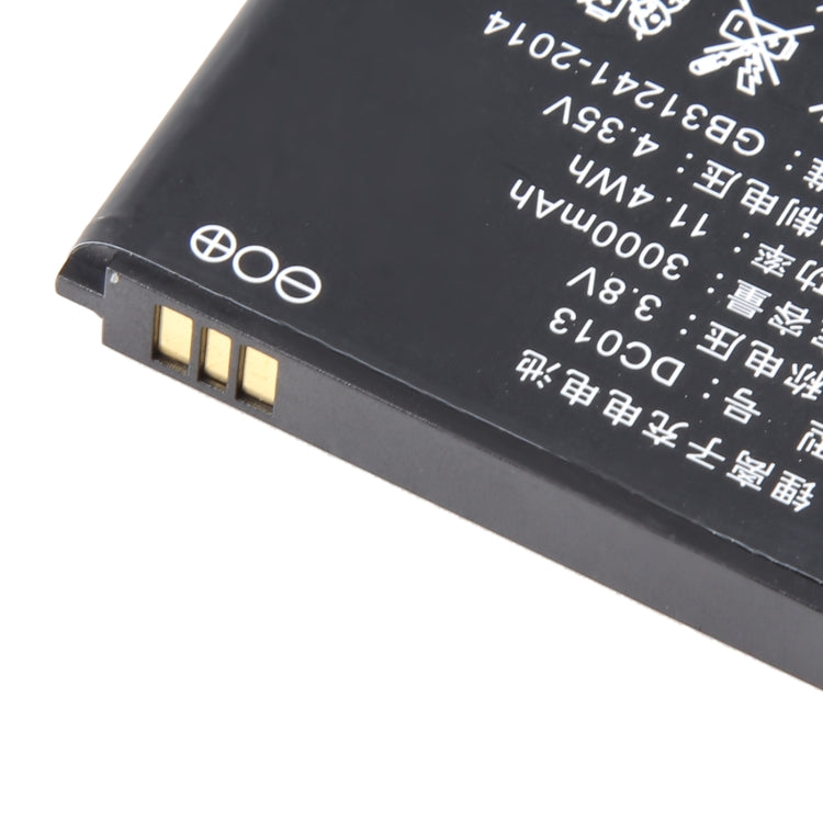 For ZTE Nubia WD670 4G 3000mAh Battery Replacement DC013 - For ZTE by buy2fix | Online Shopping UK | buy2fix