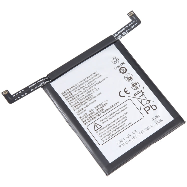 For ZTE Nubia Red Magic 6R NX666J 4100mAh Battery Replacement Li3941T44PGh836548 - For ZTE by buy2fix | Online Shopping UK | buy2fix