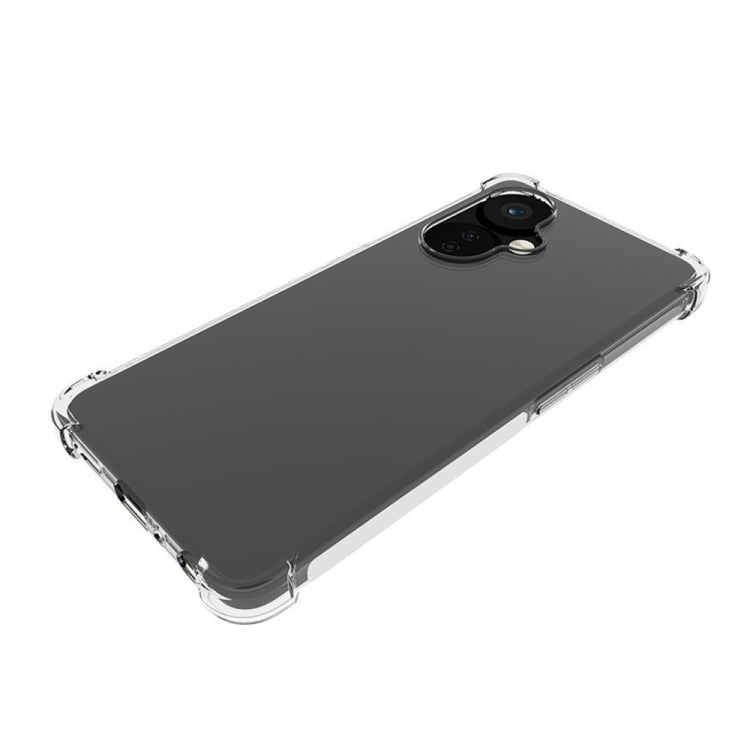 For OnePlus Nord CE 3 Lite Shockproof Non-slip Thickening TPU Phone Case(Transparent) by buy2fix