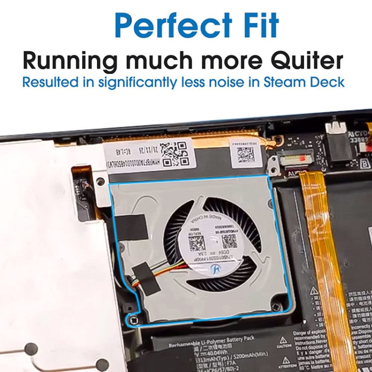 CPU Cooling Fan Set for Steam Deck - Steam Deck Spare Parts by buy2fix | Online Shopping UK | buy2fix
