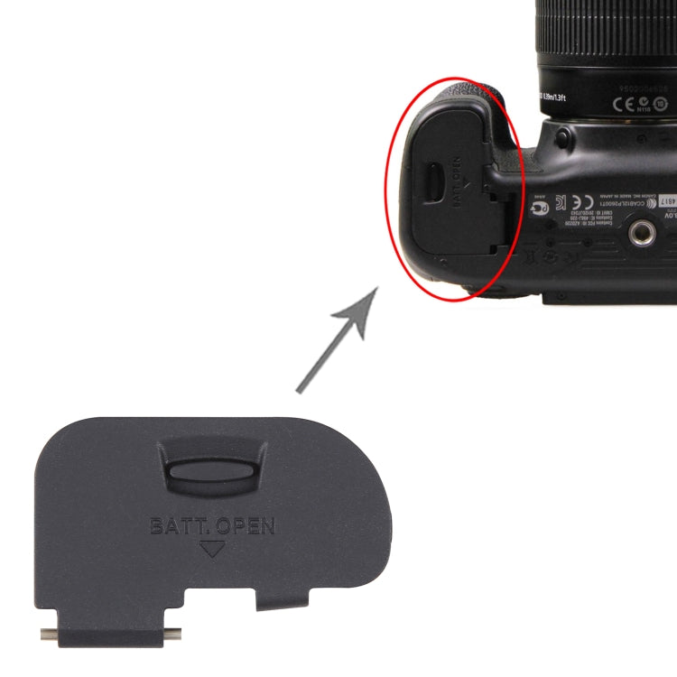 For Canon EOS 70D / EOS 80D OEM Battery Compartment Cover - Battery Cover by buy2fix | Online Shopping UK | buy2fix