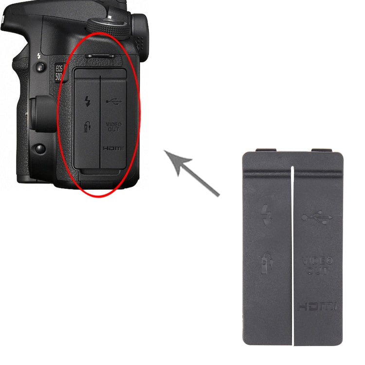 For Canon EOS 50D OEM USB Cover Cap - USB Cover Cap by buy2fix | Online Shopping UK | buy2fix