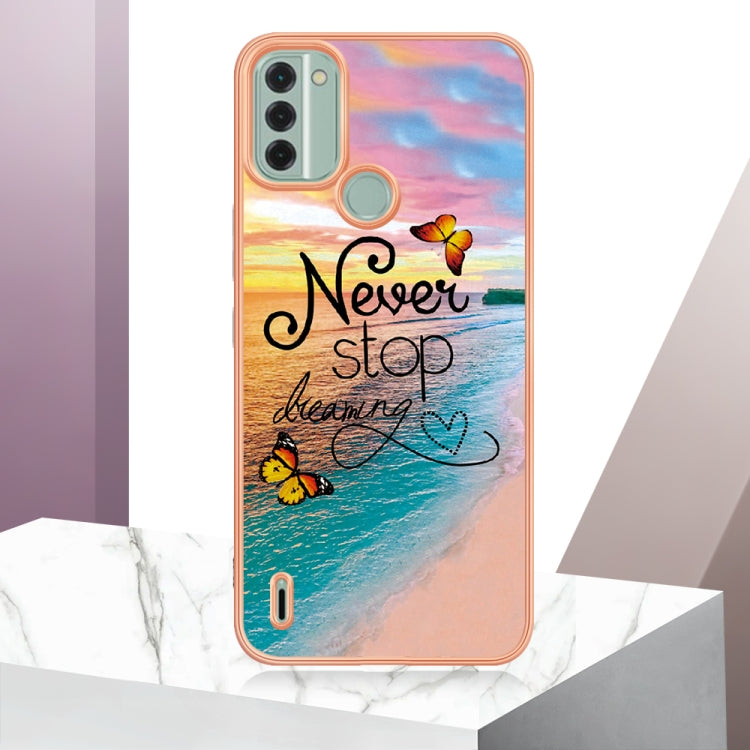 For Nokia C31 Electroplating IMD TPU Phone Case(Dream Butterfly) - Nokia Cases by buy2fix | Online Shopping UK | buy2fix