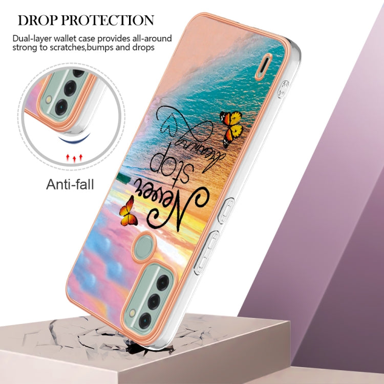 For Nokia C31 Electroplating IMD TPU Phone Case(Dream Butterfly) - Nokia Cases by buy2fix | Online Shopping UK | buy2fix