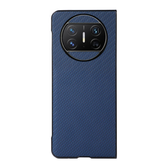 For Huawei Mate X3 Carbon Fiber Texture Shockproof Protective Phone Case(Blue) by buy2fix
