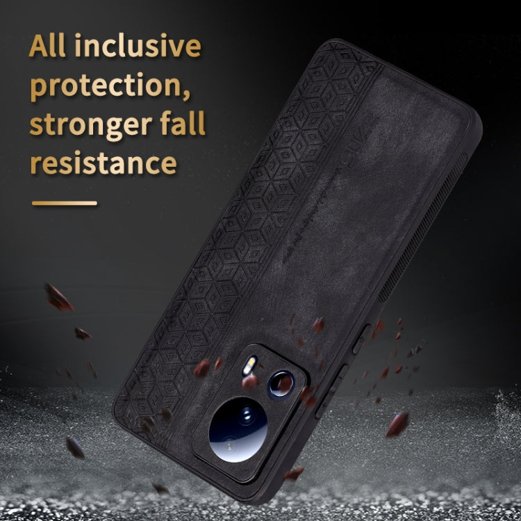 For Xiaomi 13 Lite / Civi 2 AZNS 3D Embossed Skin Feel Phone Case(Purple) - Xiaomi Cases by AZNS | Online Shopping UK | buy2fix