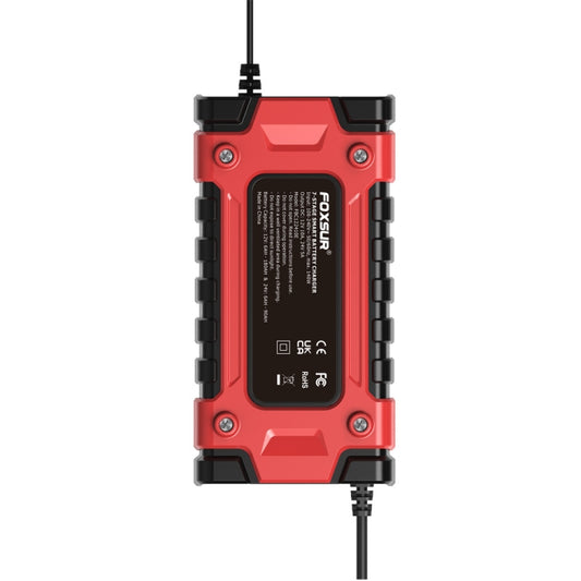 FOXSUR 12V / 24V / 10A Car / Motorcycle Battery Smart Repair Lead-acid Battery Charger, Plug Type:UK Plug by FOXSUR
