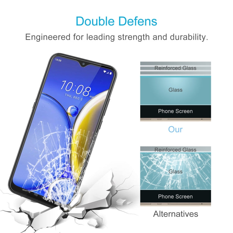 For HTC Wildfire E2 Play 50pcs 0.26mm 9H 2.5D Tempered Glass Film - Others by buy2fix | Online Shopping UK | buy2fix