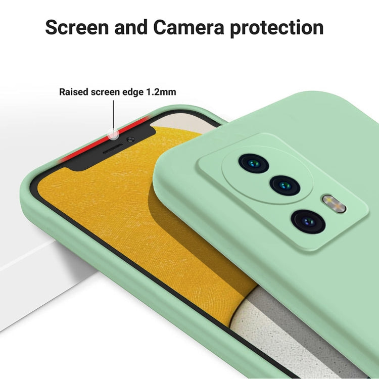 For Xiaomi 13 Lite / 12 Lite NE Pure Color Liquid Silicone Shockproof Phone Case(Green) - Xiaomi Cases by buy2fix | Online Shopping UK | buy2fix