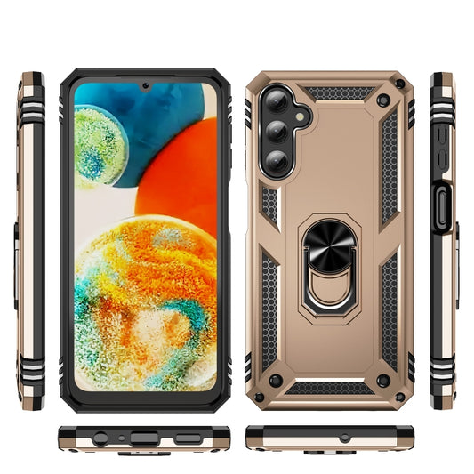 For Samsung Galaxy A24 4G Shockproof TPU + PC Phone Case(Gold) by buy2fix