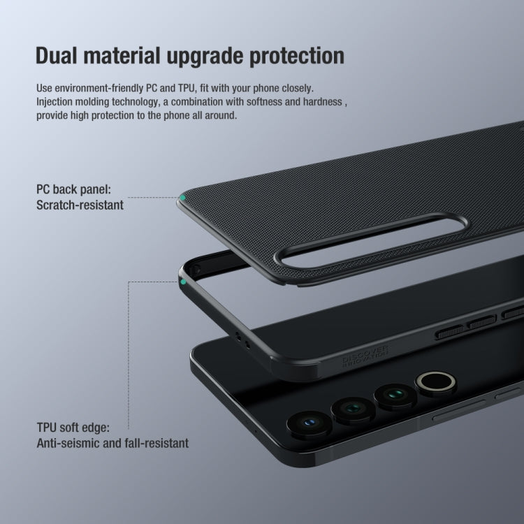 For Meizu 20 Pro NILLKIN Frosted Shield Pro PC + TPU Phone Case(Black) - More Brand by NILLKIN | Online Shopping UK | buy2fix