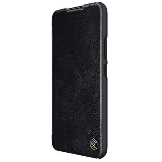 For Samsung Galaxy A34 5G NILLKIN QIN Series Crazy Horse Texture Leather Case(Black) by NILLKIN