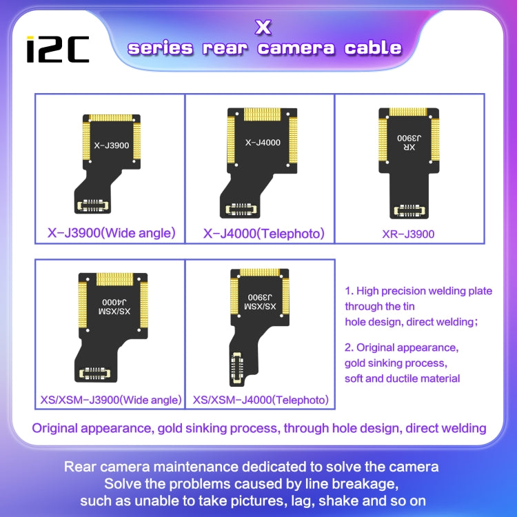 For iPhone 11 Pro / 11 Pro Max J7300 i2C Back Facing Telephoto Camera Cable - Flex Cable by i2C | Online Shopping UK | buy2fix