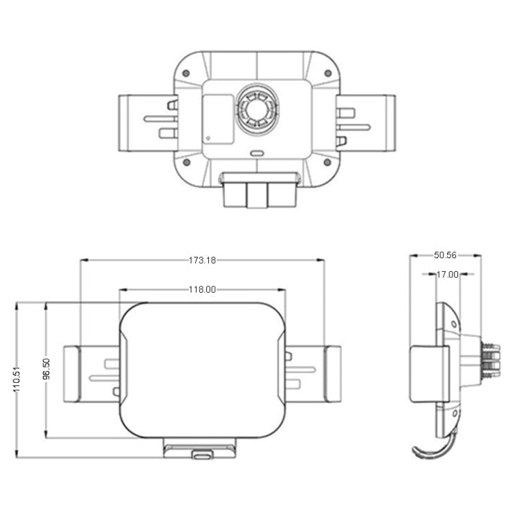 For Samsung Galaxy Z Fold4 / 3 S7 Dual Coil Car Phone Holder Wireless Charger by buy2fix