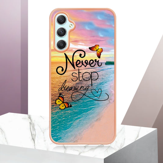 For Samsung Galaxy A24 Electroplating IMD TPU Phone Case(Dream Butterfly) by buy2fix