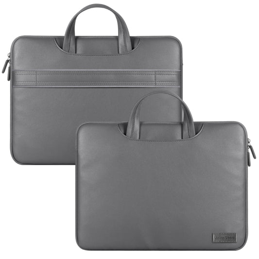 Waterproof PU Laptop Bag Inner Bag with Power Pack, Size:15 inch(Grey) by buy2fix