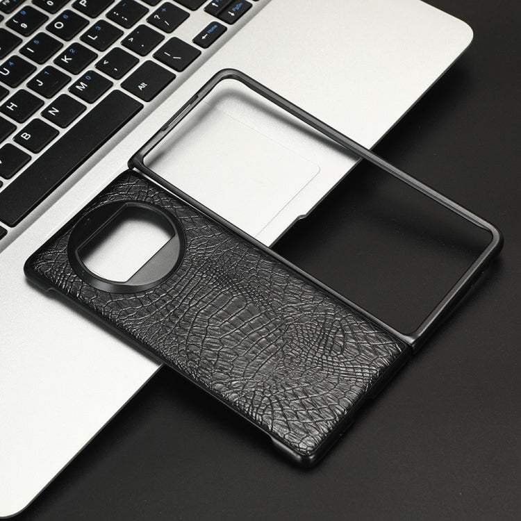 For Huawei Mate X3 Crocodile Texture Phone Case(Black) - Huawei Cases by buy2fix | Online Shopping UK | buy2fix