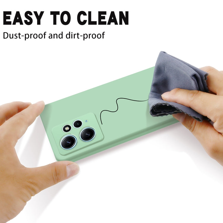 For Xiaomi Redmi Note 12 4G Global Pure Color Liquid Silicone Shockproof Phone Case(Green) by buy2fix