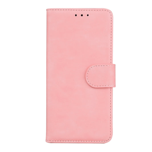 For Realme C55 Skin Feel Pure Color Flip Leather Phone Case(Pink) by buy2fix