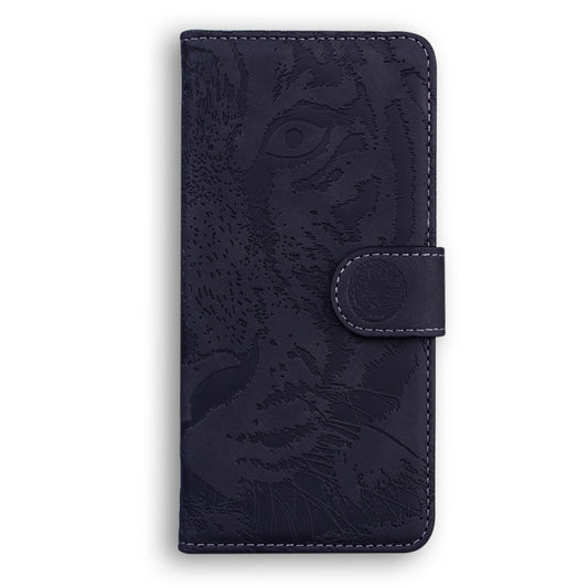 For Realme C55 Tiger Embossing Pattern Flip Leather Phone Case(Black) by buy2fix