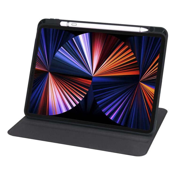 Acrylic 360 Degree Rotation Holder Tablet Leather Case For iPad Air 13 2025 / 2024 / Pro 12.9 2022(Black) - iPad Pro 12.9 (2022/2021) Cases by buy2fix | Online Shopping UK | buy2fix