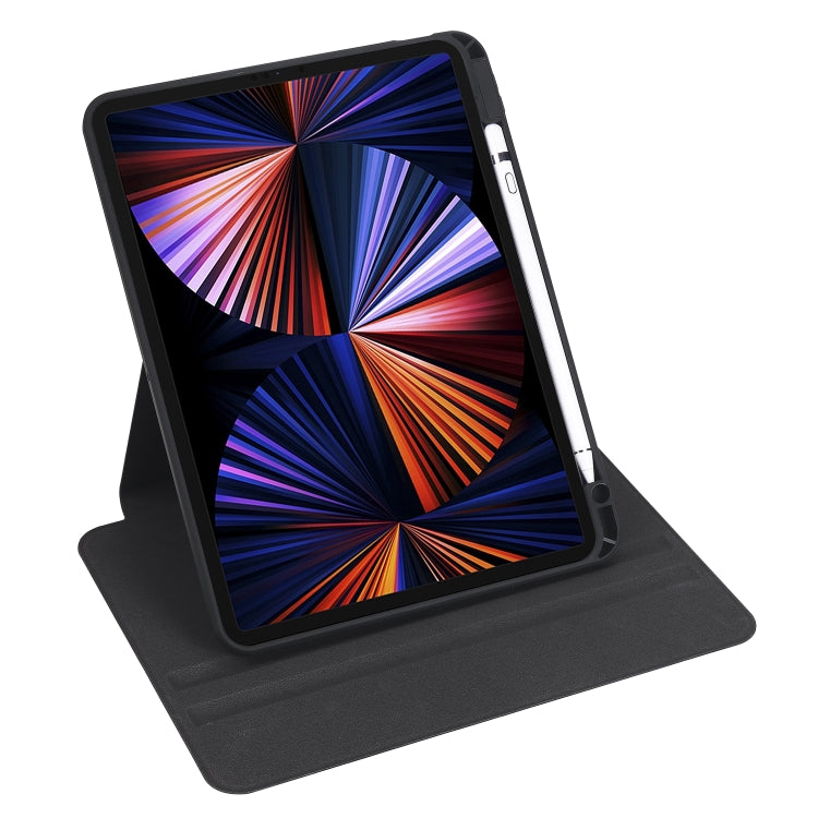 Acrylic 360 Degree Rotation Holder Tablet Leather Case For iPad Air 13 2025 / 2024 / Pro 12.9 2022(Black) - iPad Pro 12.9 (2022/2021) Cases by buy2fix | Online Shopping UK | buy2fix