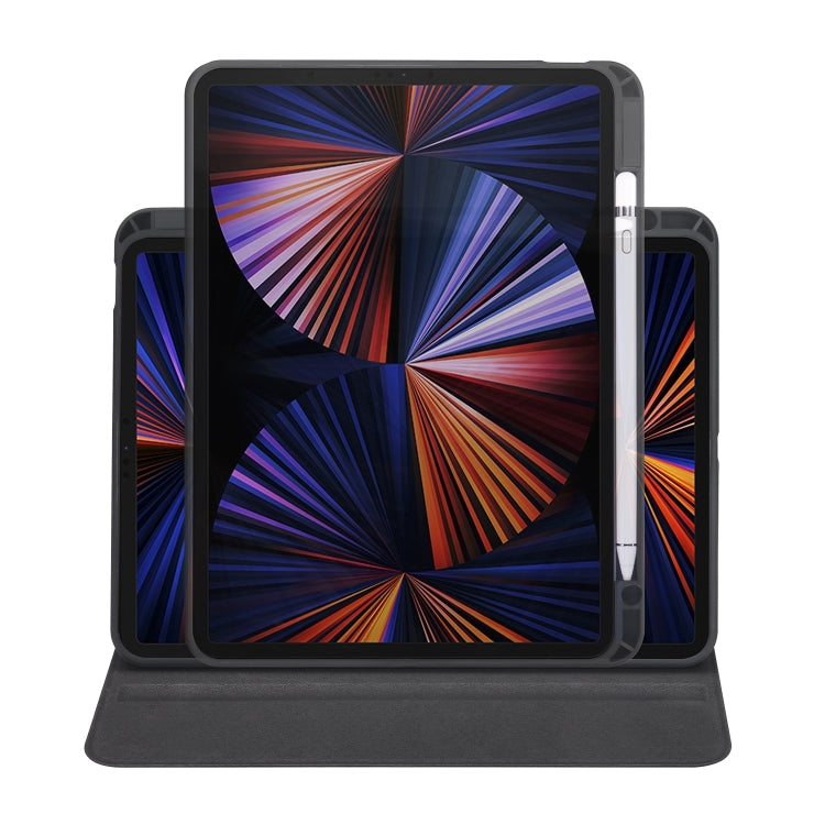 Acrylic 360 Degree Rotation Holder Tablet Leather Case For iPad Air 13 2025 / 2024 / Pro 12.9 2022(Black) - iPad Pro 12.9 (2022/2021) Cases by buy2fix | Online Shopping UK | buy2fix