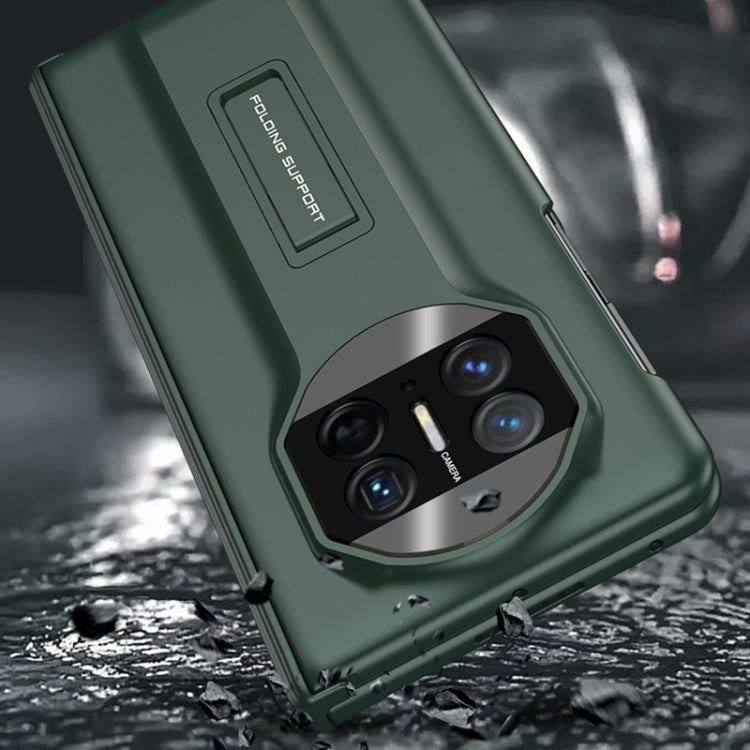 For Huawei Mate X3 GKK Integrated Magnetic Folding Hinge Supercar Phone Case(Night Green) by GKK