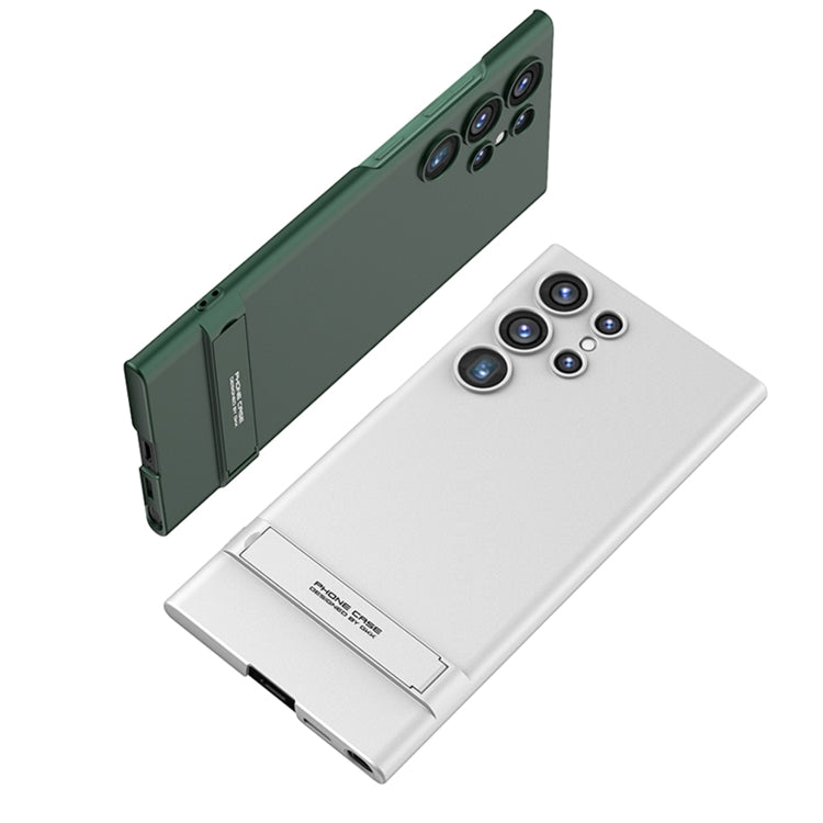 For Samsung Galaxy S23 Ultra 5G GKK Triumph Ultra Thin Full Coverage Phone Case with Stand(Purple) by GKK