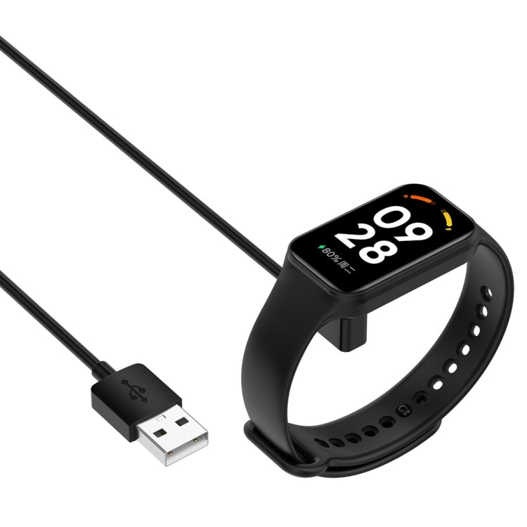 For Xiaomi Mi Band 8 Watch Magnetic Suction Charger USB Charging Cable, Length:1m(Black) by buy2fix