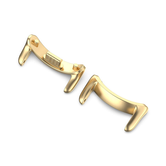 For Xiaomi Mi Band 8 1 Pair Stainless steel Metal Watch Band Connector(Gold) by buy2fix